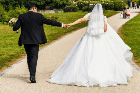 Taxi pour Mariages à Lisieux et Deauville photo d'un mariage à Lisieux en Normandie